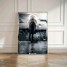 포스터 아트 커버 노래 음악 랩 벽 방수 종이 스티커 거실 홈 장식, 2. Black2