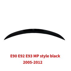 BMW 3 시리즈 E92 E93 E90 MP M4 스타일 CSL 05-12 뒷 트렁크 스포일러 호환, E90 E92 E93 black