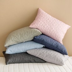 [더 자리] 에코항균 별누빔 베개커버 2p / 50x70 (11colos), 색상:밀키퓨어화이트 50x70