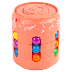 旋轉易拉罐造型指尖魔方魔豆陀螺, 藍色, 橙色, 粉色, 綠色, 1個