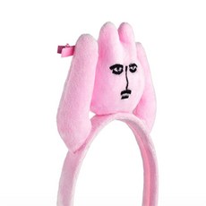 히히힛 재밌는 집게 인형 머리띠 퀴즈용머리띠, 토끼
