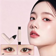 hihia-727 초보 전용 아이라인 스탬프 빠른 눈꼬리 연출 자연스러운 메이크업 눈꼬리 메이크업, 블랙 × 1개