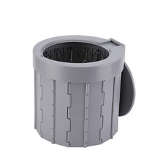 에쉬울프 이동식 캠핑 차박 변기 간이 화장실 요강 캠핑용 변기 야외 노지 백팩킹 용품, 커버형