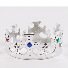 파리스 십자왕관 파티왕관, 1개, 실버