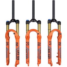볼라니 2627529인치 자전거 서스펜션 포크 120mm 여행 거리 286mm 118인치220mm 무스레드 직선 스티어러 9mm QR100mm 간격 디스크 브레이크 버전 MTB, 29인치, 수동 주황