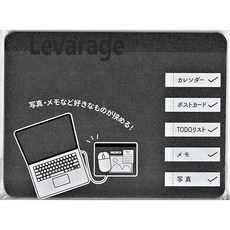 7970 사진 메모 수납 마우스패드 18x24cm, 1개, ライトブルー