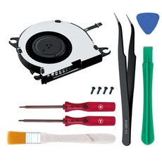 닌텐도 스위치용 맥바젤 교체 내부 냉각 팬HAC00 및 HAC000 완벽한 DIY 수리 도구 키트 콘솔 과열 오류 큰 연삭 소음 스위치 2OLED라이트용이 아님