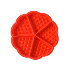 麥焙 鬆餅模具 華夫餅模具 烘焙模具 連模 巧克力模 冰格, 1個, 心形