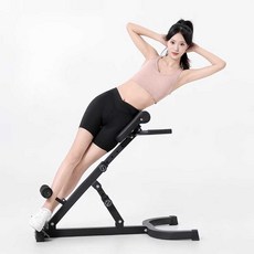 제유 허리 운동 기구 코어 복근 홈트 가정용 실내, 상세페이지 참고, 블랙 로만 의자/접이식