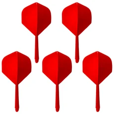 5-50개 다트 플라이트 및 샤프트 2BA 스크류 일체형 전문 액세서리 5가지 색상, 03 Red