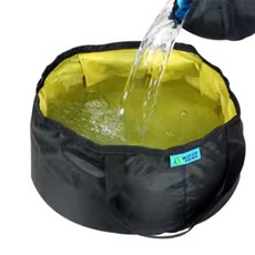 세탁바구니 다용도대야 휴대용 접이식 세탁 여행, 1개, 1. 10L 온수용 블랙