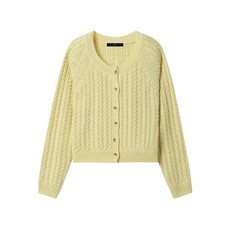 라운드 꽈배기 니트 가디건 (DP1CK010A) 857661