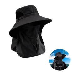 도나토르 자외선 햇빛가리개 등산 낚시 벙거지모자, 블랙 블랙