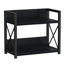 鐵藝咖啡置物架廚房調味品整理架化妝品浴室儲物架桌面收納架, 1個, 黑色條紋板