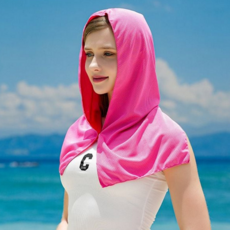 아웃도어 땀흡수 냉감 쿨링 똑딱이 스포츠타올 두건, 블루, 블루