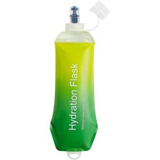 500ml 부드러운 플라스크 물병 달리기 하이킹 여행 자전거 타기 등반용 TPU 소재 회색 3190272, 500ml/ 그라디언트 그린