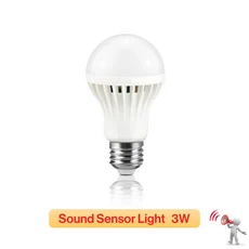 KARWEN 스마트 사운드/PIR 모션 센서 Bombillas LED 전구 E27 3W 5W 7W 9W 12W 유도 램프 AC 220V 계단 복