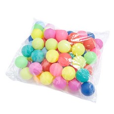 KC인증필 주식회사 위시 로고없는탁구공 무지탁구공 공예 추첨볼, 혼합색, 1개, 50개입