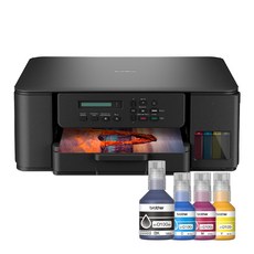 兄弟牌 DCP-T535DW 威力印第四代大連供 五合一無線複合機 (列印/掃描/複印), DCP-T535DW(含2黑3彩墨水), 加原廠4色墨水1組