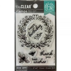 CAPE 케이프rs Hero Arts 3x4 앤티크 꿀벌 투명 스탬프 세트 - 로열, CAPE 케이프rs Hero Arts 3x4 앤티크 꿀