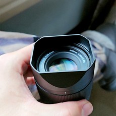 금속 캡이 포함된 Viltrox 56mm F1.7 총검 금속 사각형 렌즈 후드용 디자인, 1개