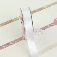 노크원 고밀도 74색 공단리본 25mm x 약 11M, 02. 백아이보리