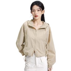 여성 초경량 여름 바람막이 후드 집업 윈드브레이커 자외선차단옷