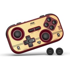 이이네 크로노스 레트로 포켓 게임 컨트롤러 스위치 배열 매립형 조이스틱 Switch/PC/iOS/Android/차량 호환 무선 게임패드, 1개, 레트로 레드, L1241