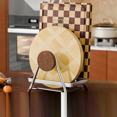 도마거치대 다기능 2단 정리선반 걸이 도마물기 제거 수납랙, 1개, B_빈티지 도마 선반-이중 미끄럼방지