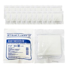 勤達 TP TEAM POWER 滅菌不織布紗布塊, 1套, 50個裝
