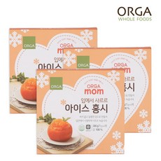 [풀무원] [올가] ORGA 입에서 사르르 아이스 홍시(75g x 4개입) x 3박스, 12개