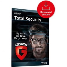 G 데이터 토탈 시큐리티 2020 | 1 디바이스 - 1년 | 완전 보호 | 클라우드 | 윈도우 맥 iOS 및 안드로이드 | 다운로드 코드, 1 Device