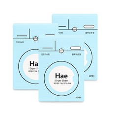해 건조기용 시트 섬유유연제 블루오션 본품, 3개, 40매