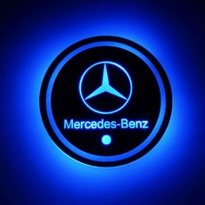 전차종 LED 컵홀더 2개 벤츠 포르쉐 폭스바겐 BMW 램프 1세트 (27종) 무드등 아우, F. 메르세데스벤츠차량용 컬러풀 워터 코스터