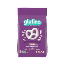 글루티노 프리 요거트 코팅 프레첼 5.5 oz Glutino Gluten Free Yogurt Covered Pretzels 5.5 oz, 요구르트, 5.5 온스(1팩), 1개