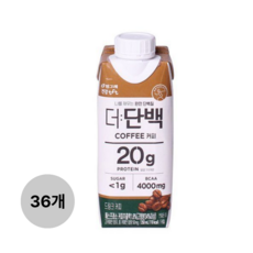 빙그레 더단백 커피, 36개, 250ml