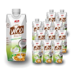 비코리치 유기농 코코넛밀크 330ml 12개