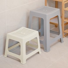 올데이 높은 욕실의자 미끄럼방지 임산부 목욕의자, 중, 그레이