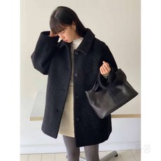 아이보리코트 숏 롱 오버핏 반 하프 여성 하객룩 여자 대학생 회사원 겨울 캐시미어 맥시 화이트 데이트룩 결혼식 출근룩