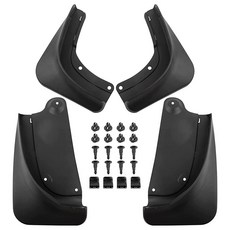 바세노르 2024 업그레이드된 테슬라 모델 Y 머드 플랩 스플래시 가드 차량 침전물 보호 드릴링 없음 타이어 프로텍터 모든 날씨 외부 액세서리4개 세트, 2020-2024 Model Y, 2020-2024 Model Y