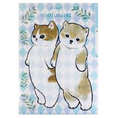 貓福珊迪 A4三層式L夾 L型文件夾 貓咪 柴犬 3層索引資料夾 分類文件夾 台灣製, 1個