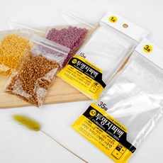 제삼오스토어 지퍼백(6호) 140x190mm 10매입1세트 소품보관 비닐포장 간식보관비닐 선물포장