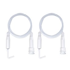 천장레일용 액자 와이어 걸이1M 화이트, 2개