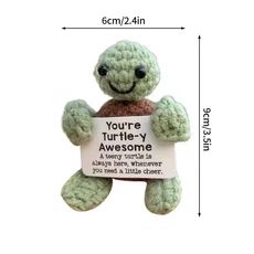 긍정적인 곰 거북이 책상 액세서리 크로셰 장식 화분에 심은 동물 사무실 인테리어 Accessori Scrivania, 11 S5, 01 as picture show