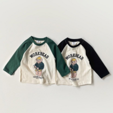 아동 주니어 국내생산 공용 나그랑 베어 티셔츠