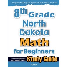 (英文圖書)8th Grade North Dakota Math for Beginners: Standardized Testing and Home Schooli... 平裝版, Mathfa, 英文