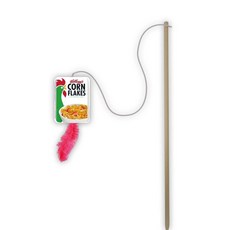 家樂氏 品客 聯名款 造型逗貓棒 貓咪貓草玩具, 1個, 家樂氏逗貓棒-玉米片, 粉紅色