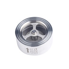 1/2 "3/4" 1 "2" 304 스테인레스 스틸 웨이퍼 체크 밸브 H71W-16P DN15/DN20/DN25/DN32/DN40/DN50 리프트, 09 1/2"