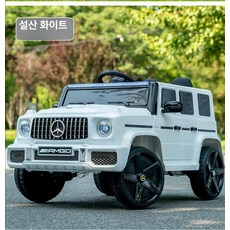 벤츠 전동차 G63 대용량 배터리 지바겐 전기 푸쉬카 자동차, 전기 구동, 1개, 7. 화이트 고급 12V 대용량 배터리