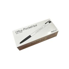 유미상사 오피스포켓볼 24개입 0.5mm 0.7mm 사무용볼펜 단색펜 사무펜, 0.7mm블랙, 0.7mm블랙, 1개
